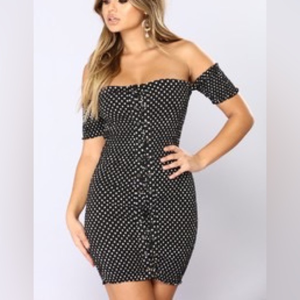 Fashion Nova Polkadot dress S